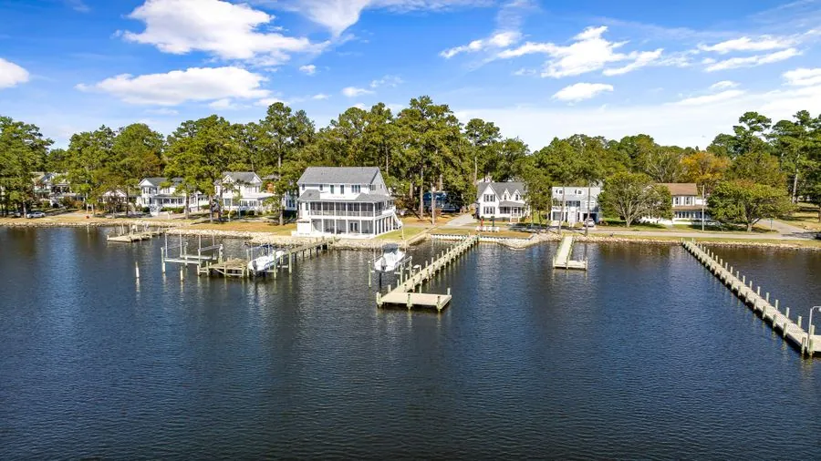 A house on the waterfront with its own jetty